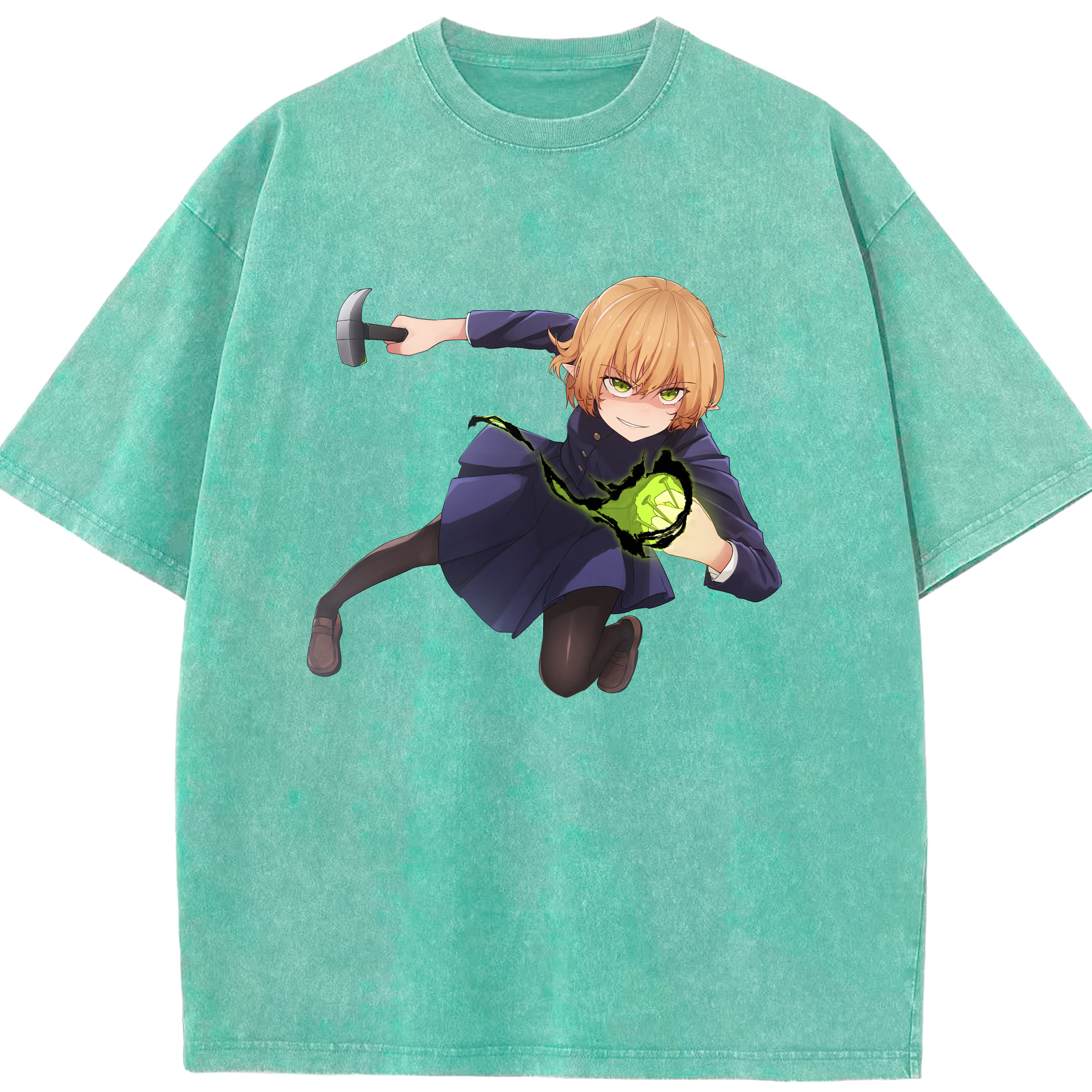 （画像用） 呪術廻戦 Jujutsu Kaisen 綿100% ヴィンテージ風 半袖Tシャツ（フロントプリント）
